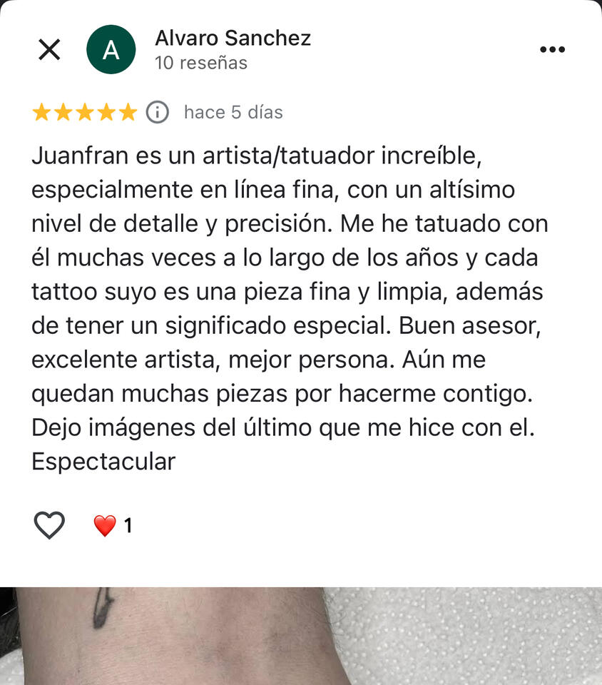 Reseña de cliente. Valora el detalle y la línea fina.