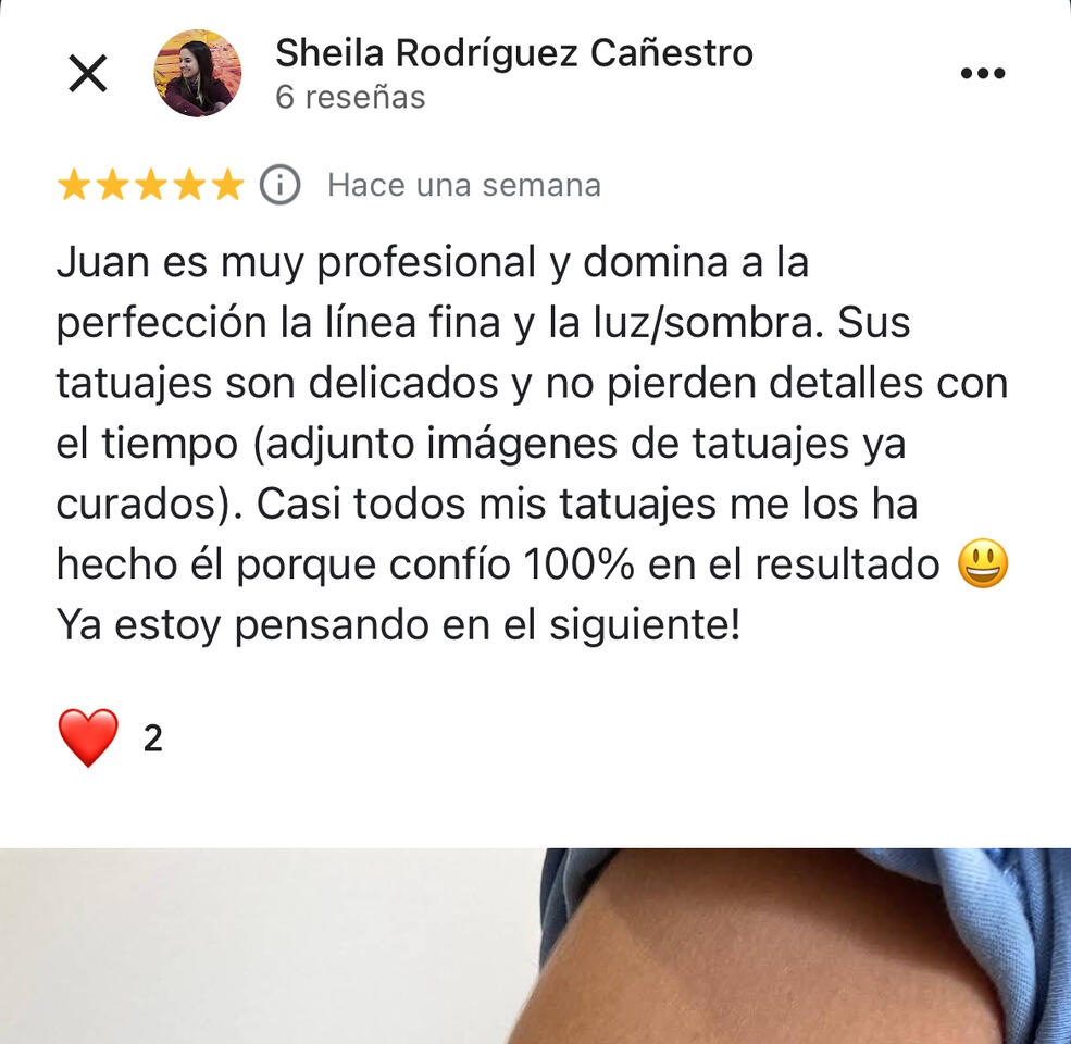 Reseña de cliente. Valora el detalle y la línea fina.